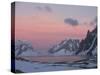 Sunset Light on Lemaire Channel, Antarctic Peninsula-Hugh Rose-Stretched Canvas