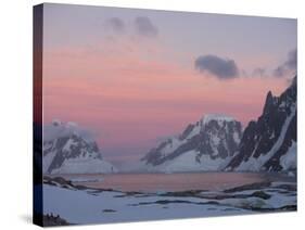 Sunset Light on Lemaire Channel, Antarctic Peninsula-Hugh Rose-Stretched Canvas