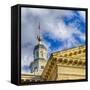 Sunset Light on the State Capitol Building, Annapolis, Maryland, USA-Christopher Reed-Framed Stretched Canvas