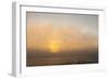 Sunset Light Shining Through Fog Bank of the Florida Coast-James White-Framed Photographic Print