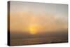 Sunset Light Shining Through Fog Bank of the Florida Coast-James White-Stretched Canvas