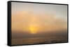 Sunset Light Shining Through Fog Bank of the Florida Coast-James White-Framed Stretched Canvas