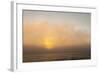 Sunset Light Shining Through Fog Bank of the Florida Coast-James White-Framed Photographic Print