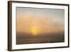 Sunset Light Shining Through Fog Bank of the Florida Coast-James White-Framed Photographic Print