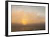 Sunset Light Shining Through Fog Bank of the Florida Coast-James White-Framed Photographic Print