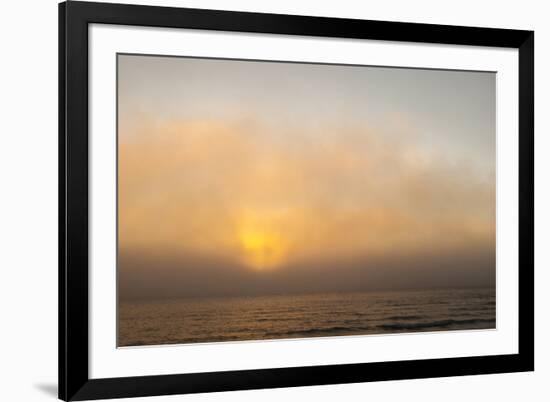 Sunset Light Shining Through Fog Bank of the Florida Coast-James White-Framed Photographic Print