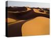 Sunset Light Strikes the Large and Expansive Sand Dunes of Erg Zehar, Near M'Hamid, Morocco.-Ethan Welty-Stretched Canvas