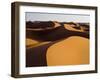 Sunset Light Strikes the Large and Expansive Sand Dunes of Erg Zehar, Near M'Hamid, Morocco.-Ethan Welty-Framed Photographic Print