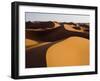 Sunset Light Strikes the Large and Expansive Sand Dunes of Erg Zehar, Near M'Hamid, Morocco.-Ethan Welty-Framed Photographic Print