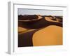 Sunset Light Strikes the Large and Expansive Sand Dunes of Erg Zehar, Near M'Hamid, Morocco.-Ethan Welty-Framed Photographic Print