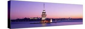 Sunset Lighthouse Istanbul Turkey-null-Stretched Canvas