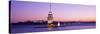 Sunset Lighthouse Istanbul Turkey-null-Stretched Canvas