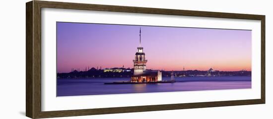 Sunset Lighthouse Istanbul Turkey-null-Framed Photographic Print