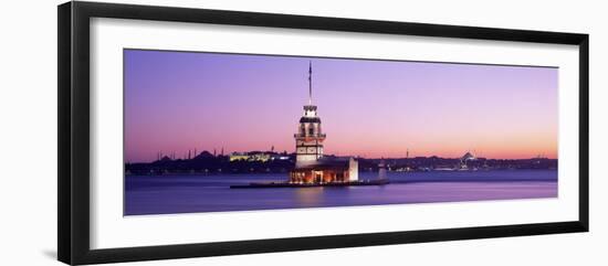 Sunset Lighthouse Istanbul Turkey-null-Framed Photographic Print