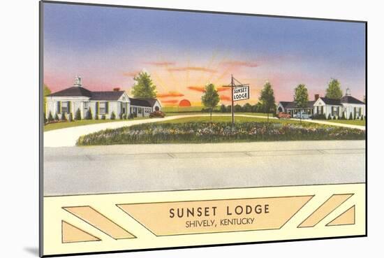 Sunset Lodge, Shively, Kentucky-null-Mounted Art Print
