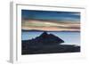 Sunset Looking Towards Copacabana on Lake Titicaca-Alex Saberi-Framed Photographic Print