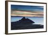 Sunset Looking Towards Copacabana on Lake Titicaca-Alex Saberi-Framed Photographic Print