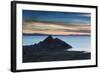 Sunset Looking Towards Copacabana on Lake Titicaca-Alex Saberi-Framed Photographic Print