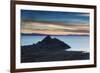 Sunset Looking Towards Copacabana on Lake Titicaca-Alex Saberi-Framed Photographic Print