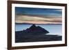 Sunset Looking Towards Copacabana on Lake Titicaca-Alex Saberi-Framed Photographic Print