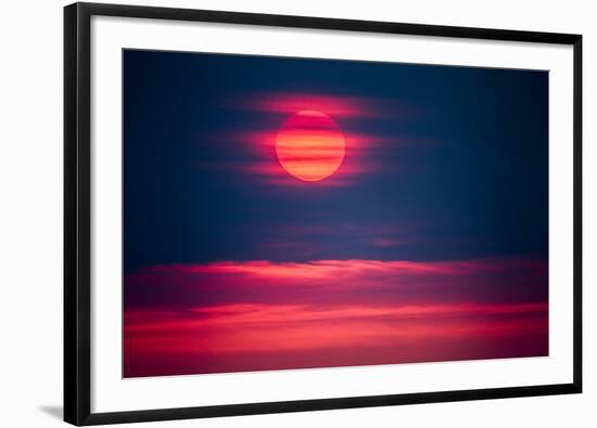 Sunset, Marble Island, Nunavut Island, Canada-Paul Souders-Framed Photographic Print