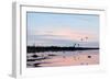 Sunset March Black Ducks-Wilhelm Goebel-Framed Premium Giclee Print