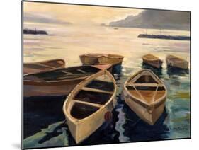 Sunset Marina-Allayn Stevens-Mounted Art Print