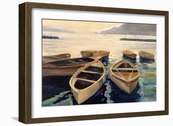 Sunset Marina-Stevens Allayn-Framed Art Print