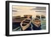 Sunset Marina-Stevens Allayn-Framed Art Print