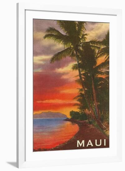 Sunset, Maui, Hawaii-null-Framed Art Print