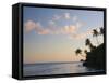Sunset, Maupiti Lagoon, Maupiti, French Polynesia, South Pacific Ocean, Pacific-Jochen Schlenker-Framed Stretched Canvas