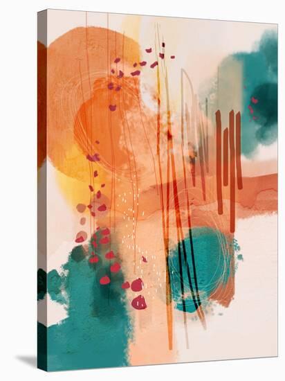 Sunset Moon 01-Ishita Banerjee-Stretched Canvas