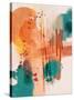 Sunset Moon 01-Ishita Banerjee-Stretched Canvas