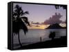 Sunset, Morne Larcher, Baie De La Chery (Chery Bay), Martinique-Guy Thouvenin-Framed Stretched Canvas