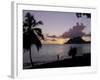 Sunset, Morne Larcher, Baie De La Chery (Chery Bay), Martinique-Guy Thouvenin-Framed Photographic Print