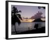 Sunset, Morne Larcher, Baie De La Chery (Chery Bay), Martinique-Guy Thouvenin-Framed Photographic Print