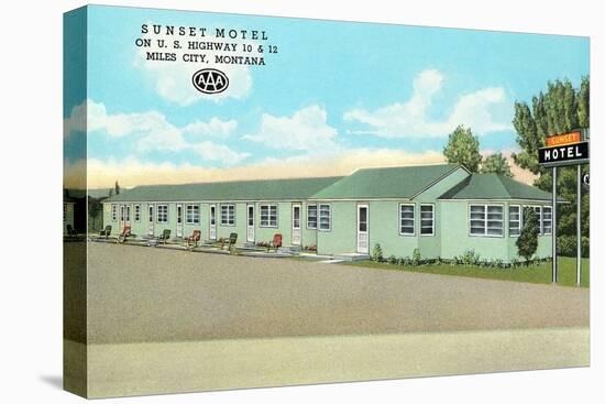 Sunset Motel, Miles City, Montana-null-Stretched Canvas