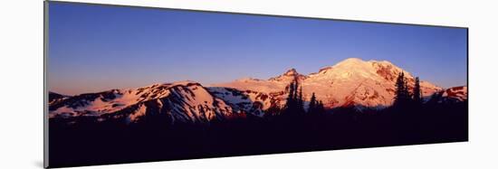 Sunset Mount Rainier Seattle Wa-null-Mounted Photographic Print