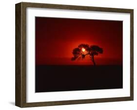 Sunset, Mundi Mundi Plains, New South Wales, Australia, Pacific-Mawson Mark-Framed Photographic Print