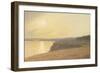 Sunset, Near Bournemouth, 1899 (Oil on Card)-James Hayllar-Framed Giclee Print