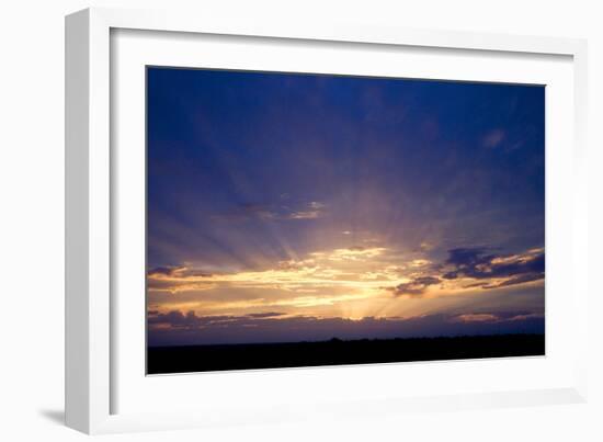 Sunset Near Burley, Idaho, USA-David R. Frazier-Framed Photographic Print