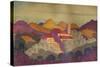 'Sunset near Colliure', c20th century-Derwent Lees-Stretched Canvas