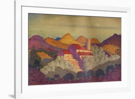 'Sunset near Colliure', c20th century-Derwent Lees-Framed Giclee Print