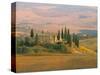 Sunset Near San Quirico D'Orcia, Val D'Orcia, Siena Province, Tuscany, Italy, Europe-Sergio Pitamitz-Stretched Canvas