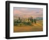 Sunset Near San Quirico D'Orcia, Val D'Orcia, Siena Province, Tuscany, Italy, Europe-Sergio Pitamitz-Framed Photographic Print