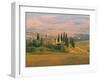 Sunset Near San Quirico D'Orcia, Val D'Orcia, Siena Province, Tuscany, Italy, Europe-Sergio Pitamitz-Framed Photographic Print