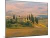 Sunset Near San Quirico D'Orcia, Val D'Orcia, Siena Province, Tuscany, Italy, Europe-Sergio Pitamitz-Mounted Photographic Print