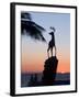 Sunset Near the Deer Monument at the Olas Altas, Mazatlan, Mexico-Charles Sleicher-Framed Photographic Print