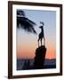 Sunset Near the Deer Monument at the Olas Altas, Mazatlan, Mexico-Charles Sleicher-Framed Photographic Print