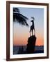 Sunset Near the Deer Monument at the Olas Altas, Mazatlan, Mexico-Charles Sleicher-Framed Photographic Print